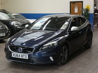 USED 2014 64 VOLVO V40 1.6 D2 R-DESIGN LUX NAV 5d 113 BHP &pound;0 ROAD TAX SAT NAV SUNROOF HEATED LEATHER ELECTRIC MEMORY SEATS