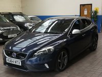 USED 2014 64 VOLVO V40 1.6 D2 R-DESIGN LUX NAV 5d 113 BHP &pound;0 ROAD TAX SAT NAV SUNROOF HEATED LEATHER ELECTRIC MEMORY SEATS