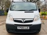 USED 2009 09 VAUXHALL VIVARO 2.0 2700CDTI SWB SHR 114 BHP NO VAT! NO VAT! 3 SEATS, ROOF BARS, & SIDE LOADING DOOR