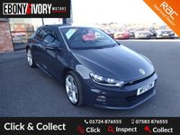 USED 2017 17 VOLKSWAGEN SCIROCCO 2.0 R LINE TDI BLUEMOTION TECHNOLOGY DSG 2d 148 BHP FULL VW SERVICE HISTORY + WE'LL COMPLETE FULL SERVICE, DSG GEARBOX SERVICE & MOT