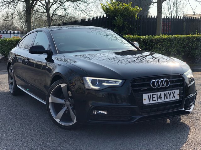 2014 14 Audi A5 2.0 SPORTBACK TDI QUATTRO BLACK EDITION S/S 5d 175 BHP
