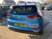 USED 2016 16 HYUNDAI TUCSON 1.7 CRDI SE BLUE DRIVE 5d 114 BHP + BLUETOOTH + FSH + LOW MILEAGE +
