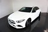 USED 2022 71 MERCEDES-BENZ A-CLASS 2.0 AMG A 35 4MATIC EDITION PREMIUM 4d 302 BHP-LIKE NEW-POLAR WHITE WITH GREY LEATHER-SMARTPHONE INTEGRATION-APPLE CAR PLAY-SPEED SENSITIVE POWER STEERING-REVERSE CAMERA-ACTIVE PARK ASSIST-ACTIVE LANE KEEPING ASSIST-CRUISE CONTROL-ELECTRIC FOLDING MIRRORS-SPORTS SUSPENSION-DAB RADIO-AUTOMATIC CLIMATE CONTROL-NAPPA LEATHER AMG STEERING WHEEL-AMG EXCLUSIVE PACKAGE-AMG NIGHT PACKAGE-AMG 19