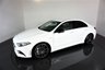 USED 2022 71 MERCEDES-BENZ A-CLASS 2.0 AMG A 35 4MATIC EDITION PREMIUM 4d 302 BHP-LIKE NEW-POLAR WHITE WITH GREY LEATHER-SMARTPHONE INTEGRATION-APPLE CAR PLAY-SPEED SENSITIVE POWER STEERING-REVERSE CAMERA-ACTIVE PARK ASSIST-ACTIVE LANE KEEPING ASSIST-CRUISE CONTROL-ELECTRIC FOLDING MIRRORS-SPORTS SUSPENSION-DAB RADIO-AUTOMATIC CLIMATE CONTROL-NAPPA LEATHER AMG STEERING WHEEL-AMG EXCLUSIVE PACKAGE-AMG NIGHT PACKAGE-AMG 19