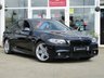 USED 2015 15 BMW 5 SERIES 2.0 520D M SPORT 4d 188 BHP Finished in TANZANITE BLUE metallic with contrasting BLACK HEATED LEATHER. This Popular BMW 5 Series still retains its striking looks and together with its performance and economy makes it a perfect family auto saloon. Features include &pound;30 ROAD TAX, SAT NAV, DAB, Harman Kardon Speakers, Full Heated Leather, Park Sensors, Cruise, Upgraded 19" Alloys and much more. Dealer Serviced at 10757 miles, 19459 miles, 30363 miles, 54699 miles and at 70022 miles.