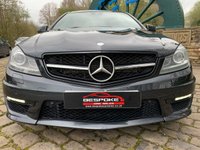 USED 2012 62 MERCEDES-BENZ C-CLASS 6.2 C63 AMG 2d 457 BHP C63 6.3 V8 AUTOMATIC COUPE - HUGE SPEC - FULL MERCEDES HISTORY - FULL BLACK LEATHER - SATELLITE NAVIGATION - PANORAMIC GLASS ROOF - NOT FOR THE FAINT HEARTED !!!