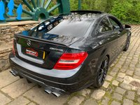 USED 2012 62 MERCEDES-BENZ C-CLASS 6.2 C63 AMG 2d 457 BHP C63 6.3 V8 AUTOMATIC COUPE - HUGE SPEC - FULL MERCEDES HISTORY - FULL BLACK LEATHER - SATELLITE NAVIGATION - PANORAMIC GLASS ROOF - NOT FOR THE FAINT HEARTED !!!