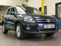 USED 2014 14 VOLKSWAGEN TIGUAN 2.0 MATCH TDI BLUEMOTION TECHNOLOGY 4MOTION 5d 139 BHP 4WD SAT NAV PARK ASSIST LEATHER HEATED SEATS DAB LOW MILEAGE 2 OWNERS EXCELLENT SERVICE HISTORY