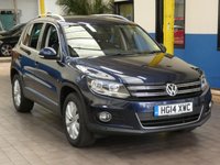 USED 2014 14 VOLKSWAGEN TIGUAN 2.0 MATCH TDI BLUEMOTION TECHNOLOGY 4MOTION 5d 139 BHP 4WD SAT NAV PARK ASSIST LEATHER HEATED SEATS DAB LOW MILEAGE 2 OWNERS EXCELLENT SERVICE HISTORY