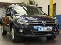 USED 2014 14 VOLKSWAGEN TIGUAN 2.0 MATCH TDI BLUEMOTION TECHNOLOGY 4MOTION 5d 139 BHP 4WD SAT NAV PARK ASSIST LEATHER HEATED SEATS DAB LOW MILEAGE 2 OWNERS EXCELLENT SERVICE HISTORY