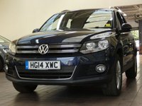 USED 2014 14 VOLKSWAGEN TIGUAN 2.0 MATCH TDI BLUEMOTION TECHNOLOGY 4MOTION 5d 139 BHP 4WD SAT NAV PARK ASSIST LEATHER HEATED SEATS DAB LOW MILEAGE 2 OWNERS EXCELLENT SERVICE HISTORY