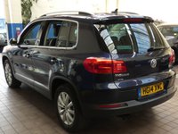 USED 2014 14 VOLKSWAGEN TIGUAN 2.0 MATCH TDI BLUEMOTION TECHNOLOGY 4MOTION 5d 139 BHP 4WD SAT NAV PARK ASSIST LEATHER HEATED SEATS DAB LOW MILEAGE 2 OWNERS EXCELLENT SERVICE HISTORY