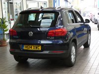 USED 2014 14 VOLKSWAGEN TIGUAN 2.0 MATCH TDI BLUEMOTION TECHNOLOGY 4MOTION 5d 139 BHP 4WD SAT NAV PARK ASSIST LEATHER HEATED SEATS DAB LOW MILEAGE 2 OWNERS EXCELLENT SERVICE HISTORY