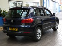 USED 2014 14 VOLKSWAGEN TIGUAN 2.0 MATCH TDI BLUEMOTION TECHNOLOGY 4MOTION 5d 139 BHP 4WD SAT NAV PARK ASSIST LEATHER HEATED SEATS DAB LOW MILEAGE 2 OWNERS EXCELLENT SERVICE HISTORY