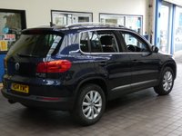 USED 2014 14 VOLKSWAGEN TIGUAN 2.0 MATCH TDI BLUEMOTION TECHNOLOGY 4MOTION 5d 139 BHP 4WD SAT NAV PARK ASSIST LEATHER HEATED SEATS DAB LOW MILEAGE 2 OWNERS EXCELLENT SERVICE HISTORY