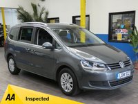 USED 2018 18 VOLKSWAGEN SHARAN 1.4 SE NAV TSI BLUEMOTION TECHNOLOGY 5d 148 BHP 7 SEAT SAT NAV PARKING SENSORS