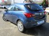 USED 2015 15 VAUXHALL CORSA 1.4 SE 3d 89 BHP Finished in DARK SEA BLUE MET with contrasting Dark Grey PART LEATHER Trim. This Vauxhall Corsa is one of the most popular superminis around. This 3 door model is spacious, practical and economical. Ideal for the small family or 1st time driver. Features include Heated Part Leather Seats, Heated Steering Wheel, Front and Rear Park Sensors, Cruise Control, B/Tooth, DAB Radio Serviced at 23679 miles, 25119 miles and on 23/2/22 at 29416 miles.