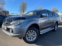 USED 2017 17 MITSUBISHI L200 2.4 DI-D 4WD WARRIOR DCB 178 BHP ONLY 1 OWNER FROM NEW+NO VAT+UNBEATABLE VALUE+SERVICE HISTORY+FULL LEATHER+NO VAT+SATELLITE NAVIGATION+BLUETOOTH+REAR TRUCKMAN TOP+REVERSE CAMERA+SIDE STEPS+NO VAT+READY TO DRIVE AWAY TODAY+FINANCE AND EXTENDED WARRANTY AVAILABLE ON THIS USED VEHICLE!!!!!