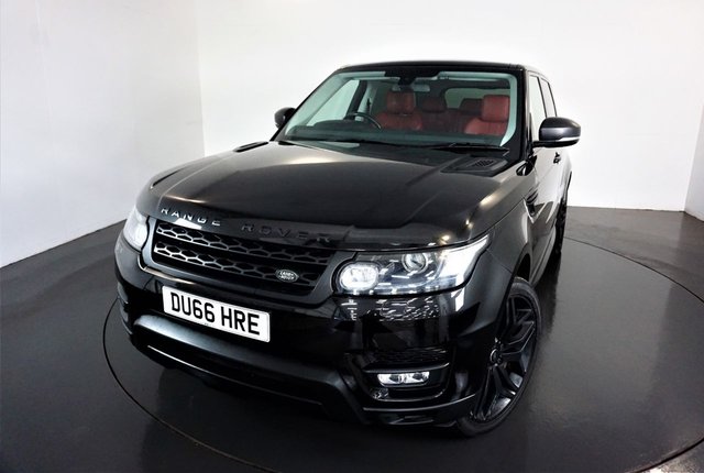 2016 66 Land Rover Range Rover Sport 3.0 SDV6 HSE DYNAMIC 5d AUTO 306 BHP-MERIDIAN SOUND SYSTEM-2 FORMER KEEPERS-STEALTH PACKAGE-PANORAMIC GLASS SUNROOF-HEATED RED LEATHER-CLIMATE CONTROL-CRUISE CONTROL-DAB RADIO-BLUETOOTH-SATNAV-MFSW-60-40 FOLDING REAR SEATS-22