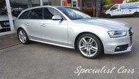USED 2013 13 AUDI A4 2.0 AVANT TDI S LINE START/STOP 5d 148 BHP 