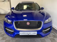 USED 2019 C JAGUAR F-PACE DIESEL ESTATE 2.0 R-SPORT AWD 5d 240 BHP Pano roof + Keyless Entry + Metallic Caesium blue