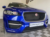 USED 2019 C JAGUAR F-PACE DIESEL ESTATE 2.0 R-SPORT AWD 5d 240 BHP Pano roof + Keyless Entry + Metallic Caesium blue