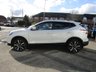 USED 2015 15 NISSAN QASHQAI 1.6 DCI TEKNA 5d 128 BHP Finished in PEARL WHITE with contrasting EBONY BLACK LEATHER HEATED SEATS. The Qashqai is one of the best selling SUV's around at the moment. This Top of the range edition is comfy, easy to drive and has enough space for 5 adults. Features include, Full heated leather, Sat Nav, 19" Alloys, Electric Seats, Auto Park, 360 Reverse Cameras, B/Tooth and much more. Dealer serviced at 4212 miles, 12386 miles, 20997 miles, 23830 miles and recently at 27514 miles.