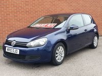 USED 2010 10 VOLKSWAGEN GOLF 1.6 S TDI 3d 89 BHP RAC WARRANTY - FRESH 12 MONTHS MOT