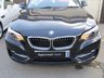 USED 2017 66 BMW 2 SERIES 2.0 218D SPORT 2d 148 BHP Finished in BLACK SAPPHIRE with contrasting BLACK CLOTH trim. If you are looking for a medium sized coupe with that spacious feel and enjoy driving then look no further. This well built and solid car has features that include &pound;30 ROAD TAX, SAT NAV, 17" Alloys, DAB, B/Tooth, Front and Rear Park sensors, Cruise and much more. Dealer serviced at 12789 miles, 20915 miles, 24918 miles and on arrival at 32700 miles.