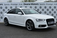 USED 2014 64 AUDI A4 2.0 TDI BLACK EDITION 4d 174 BHP BLACK EDITION/BANG & OLUFSEN/