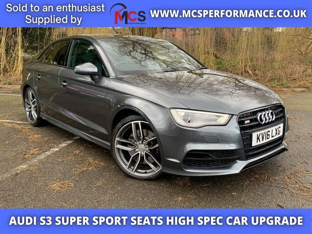 2016 16 AUDI A3 2.0 S3 QUATTRO NAV 4d 296 BHP SUPERSPORT SEATS, 19 INCH ALLOYS, FOLDING MIRRORS
