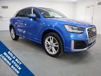 USED 2017 17 AUDI Q2 1.4 TFSI S LINE 5d 148 BHP WITH ONLY ONE OWNER AND LOADED WITH FACTORY EXTRAS, A FANTASTIC SPECIFICATION WITH AUDI SERVICE RECORD LOW MILES