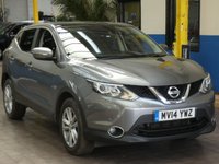 USED 2014 14 NISSAN QASHQAI 1.2 ACENTA PREMIUM DIG-T 5d 113 BHP Sat Nav Reversing Camera Panoramic Sunroof Lane Departure.