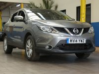 USED 2014 14 NISSAN QASHQAI 1.2 ACENTA PREMIUM DIG-T 5d 113 BHP Sat Nav Reversing Camera Panoramic Sunroof Lane Departure.