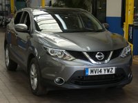 USED 2014 14 NISSAN QASHQAI 1.2 ACENTA PREMIUM DIG-T 5d 113 BHP Sat Nav Reversing Camera Panoramic Sunroof Lane Departure.