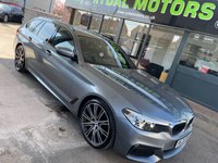 USED 2020 20 BMW 5 SERIES 3.0 530D XDRIVE M SPORT TOURING 5d 261 BHP +  BLACK LEATHER WITH HEATED SEATS + BLUETOOTH + FULL SERVICE HISTORY + HEAD UP DISPLAY +
