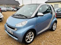 USED 2010 60 SMART FORTWO 1.0 PULSE 2d 84 BHP Low Mileage Smart car with POWER STEERING