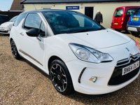 USED 2014 64 CITROEN DS3 1.6 DSTYLE PLUS 3d 120 BHP Stunning DS3 Two Tone White / Black edition