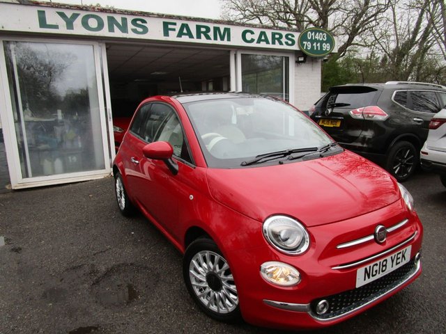 2018 18 Fiat 500 1.2 LOUNGE 3d 69 BHP NEW SHAPE