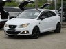 USED 2011 61 SEAT IBIZA 1.4 SPORTRIDER 3d 85 BHP Finished in GLACIER White with contrasting GREY TRIM SPORTS SEATS. This great looking hatch has sharp handling, well built and comfortable interior. SEAT has a strong track record when it comes to building quality hatchbacks and this is one of the best on sale today. Features include, Cruise control, Climate, Air Con, Rear Park sensors, Black Alloys, Black roof and much more. Serviced at 5597 miles, 10805 miles, 17187 miles, 36440 miles, 55067 miles and on arrival at 76508 miles.