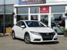 USED 2012 12 HONDA CIVIC 1.8 I-VTEC EX 5d 140 BHP Finished in PEARL WHITE metallic with FULL HEATED BLACK LEATHER trim. This is one of the most practical family cars around. It is comfortable, economical and great fun to drive. This is a rare opportunity to grab a High Specification and well maintained Civic. Features include, Sat Nav, Full Heated Leather 16" Alloys, Rear Camera and more. Dealer serviced at 6081 miles, 14274 miles, 20380 miles, 32882 miles, 45786 miles, 54933 miles, 67864 miles, 81611 miles, 92885 miles and at 108581 miles.