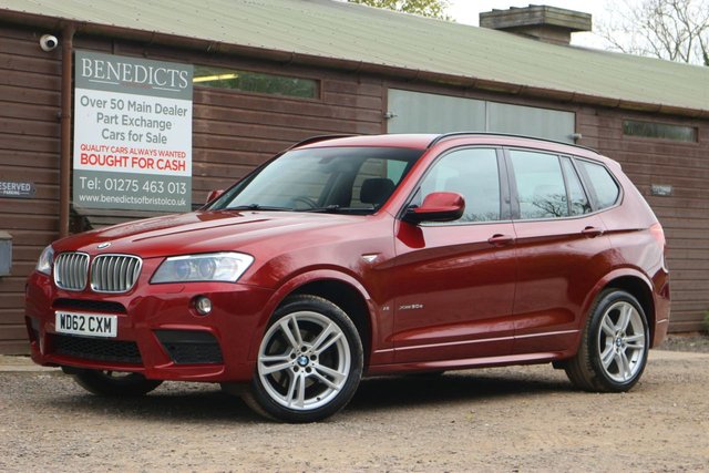 2013 62 BMW X3 3.0 XDRIVE30D M SPORT 5d 255 BHP