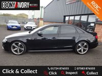 USED 2014 14 AUDI A4 2.0 TDI BLACK EDITION 4d 148 BHP + SATNAV + B&O EXCELLENT EXAMPLE+FULLY SERVICED+1 YEAR MOT+BREAKDOWN COVER
