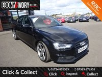 USED 2014 64 AUDI A4 2.0 TDI BLACK EDITION 4d 148 BHP+SATNAV+FULL HEATED LEATHER EXCELLENT EXAMPLE+FULLY SERVICED+1 YEAR MOT+BREAKDOWN COVER