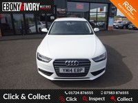 USED 2014 14 AUDI A4 2.0 TDI SE TECHNIK 4d 148 BHP FANTASTIC LOW MILEAGE EXAMPLE+FULL AUDI SERVICE HISTORY+1 YEAR MOT+1 YEAR RAC BREAKDOWN