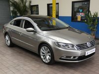 USED 2016 66 VOLKSWAGEN CC 1.8 TSI DSG 4d 158 BHP ULEZ AND CAZ COMPLIANT PANORAMIC SUNROOF SAT NAV FULL LEATHER HEATED SEATS 4 VW SERVICES TO 30K MILES
