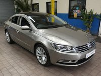 USED 2016 66 VOLKSWAGEN CC 1.8 TSI DSG 4d 158 BHP ULEZ AND CAZ COMPLIANT PANORAMIC SUNROOF SAT NAV FULL LEATHER HEATED SEATS 4 VW SERVICES TO 30K MILES