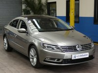 USED 2016 66 VOLKSWAGEN CC 1.8 TSI DSG 4d 158 BHP ULEZ AND CAZ COMPLIANT PANORAMIC SUNROOF SAT NAV FULL LEATHER HEATED SEATS 4 VW SERVICES TO 30K MILES