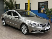 USED 2016 66 VOLKSWAGEN CC 1.8 TSI DSG 4d 158 BHP ULEZ AND CAZ COMPLIANT PANORAMIC SUNROOF SAT NAV FULL LEATHER HEATED SEATS 4 VW SERVICES TO 30K MILES