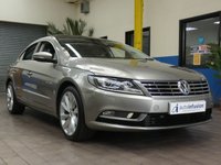 USED 2016 66 VOLKSWAGEN CC 1.8 TSI DSG 4d 158 BHP ULEZ AND CAZ COMPLIANT PANORAMIC SUNROOF SAT NAV FULL LEATHER HEATED SEATS 4 VW SERVICES TO 30K MILES